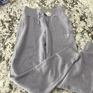 Gymshark high waisted joggers intense steel blue mark small new!!